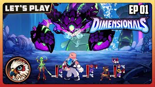 Dimensionals  EP01 PreAlpha  Cool Looking Roguelike Deckbuilder  GamePlay  Lets Play [upl. by Willamina]