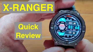 CARBINOX XRANGER Rugged AMOLED AlwaysOn Round Swimming Military Grade Smartwatch Quick Overview [upl. by Bohman]