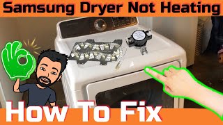 How to fix Samsung DV48H7400EWA2 not heating problem [upl. by Ahsirk]