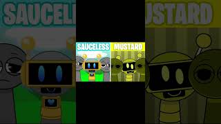 Sprunki but in MUSTARD Sauceless Versions vs Mustard Versions incrediboxmix incredibox sound [upl. by Eggett]