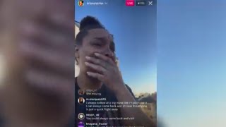 Briana Latrise From Growing Up Hip Hop cry’s on Instagram Live [upl. by Aslehc]