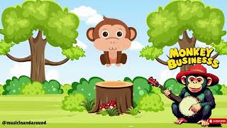 Monkey Business kids rhymes song [upl. by Karlotte]