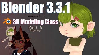 Blender Part 9 How to add Shapekeys Blendshapes  VTuber Vrchat Avatar Tutorial 2022 [upl. by Enomas]