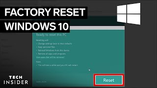 How To Factory Reset Windows 10 [upl. by Magdaia882]