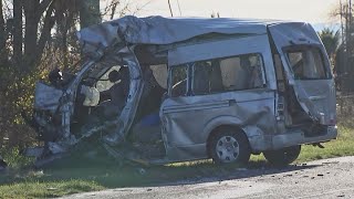 Tragedy on the road sees four people die after crash involving van and truck in Ashburton [upl. by Aible148]