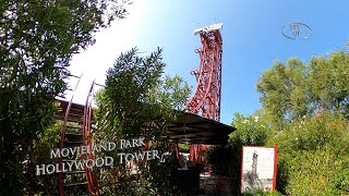 Movieland Park Hollywood Tower 360° VR POV Onride [upl. by Faunie807]