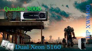 Fallout 4 HP XW8400 dual xeon 5160E8400 Quadro 5000 [upl. by Lockwood]