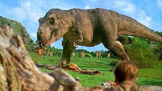 TRex Ambush Scene  Jurassic Park 1993 Movie Clip HD [upl. by Yracaz414]