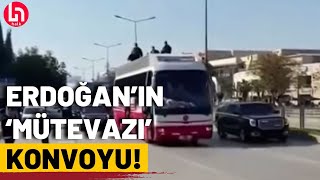 quotİtibardan tasarruf olmazquot İşte Erdoğanın 43 araçlık konvoyu [upl. by Renruojos]