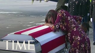 See The Heartbreaking Moment Sgt La David T Johnsons Widow Received His Remains  TIME [upl. by Ellienad]