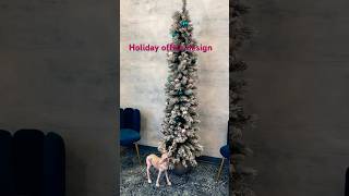 design the office for the holidayschristmas christmasdecor christmastree christmascenterpiece [upl. by Ahsemrac]