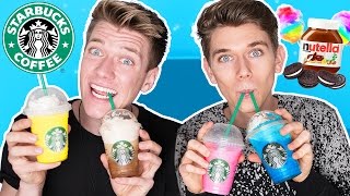 TASTING STARBUCKS SECRET MENU ITEMS [upl. by Magdau758]