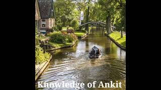 gethroorn netherland  giethoorn  giethoorn village in the netherlands  in hindi  No road [upl. by Pelson]