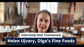 Helen Ujvary of Olgas Fine Foods on Oxford Universitys MicroInternship Programme [upl. by Abisia]