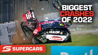 Biggest Crashes of the Year  Supercars 2022 [upl. by Lavelle112]