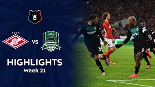 Highlights Spartak vs Krasnodar 01  RPL 201920 [upl. by Ocko]