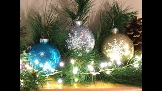 HOW TO  MAKE BEAUTIFUL SHINY CHRISTMAS ORNAMENTS [upl. by Bram]