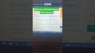 Afcons Infrastructure IPO  Afcons Infrastructure IPO GMP  Afcons Infrastructure IPO Review [upl. by Malorie]