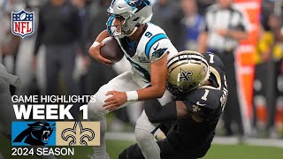 Carolina Panthers vs New Orleans Saints Game Highlights  NFL 2024 Season [upl. by Uuge]