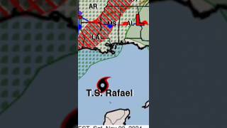 TROPICAL STORM RAFAEL SHEAREDBECOMING LESS ORGANIZED South USA weather amp snow shorts [upl. by Ziza]