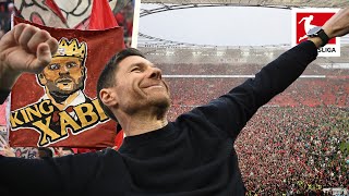 🏆 Crazy Celebrations in Leverkusen Xabi Alonso´s Werkself Win Their first Bundesliga Title 24 🏆 [upl. by Ahsiekram]