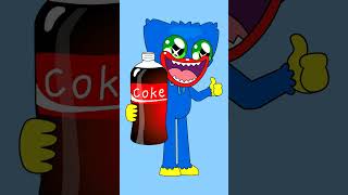 Poppy Playtime Huggy Wuggy CokeMentos Mukbang  Funny Game Animation [upl. by Kravits890]