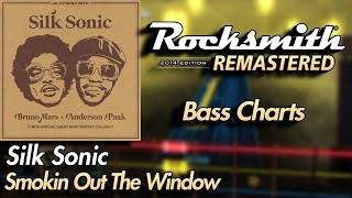 Silk Sonic  Smokin Out The Window  Rocksmith® 2014 Edition  Bass Chart [upl. by Flaherty]