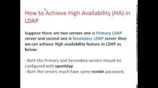 High Availability In LDAP [upl. by Greenes]