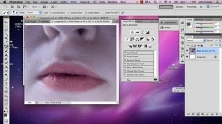 Tutorial for Retouching Chapped Lips in Photoshop  Adobe Photoshop [upl. by Ilyah612]