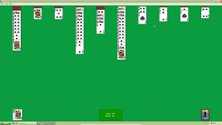 Spider Solitaire Windows 98XP [upl. by Thorma70]