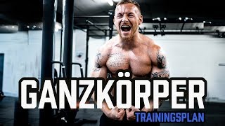 GANZKÖRPER TRAININGSPLAN für das Fitnessstudio  Workout für Anfänger und Fortgeschrittene im Gym [upl. by Gerson705]