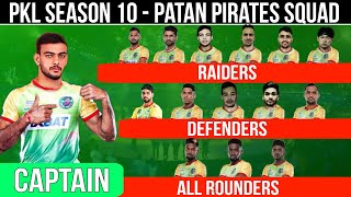 Pro Kabaddi Season 10 Patna Pirates Full Squad  PKL 2023 Patna Pirates Squad [upl. by Kimura]