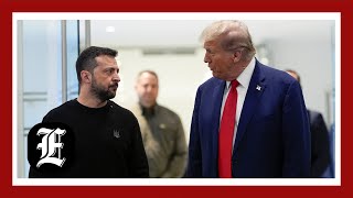 Trump meets with Zelensky after all and thanks him for ending ‘impeachment hoax’ [upl. by Eislrahc]