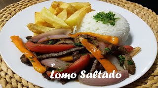 LOMO SALTADO PERUANO  EXQUISITO  RÁPIDO Y FÁCIL [upl. by Reinar]