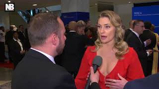 Madchen Amick Interview at WHCD 2018 [upl. by Annairba]