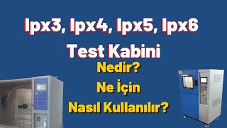 Ipx3  Ipx4  Ipx5 Ipx6 İçin Test Kabini  MULTITECH [upl. by Ydospahr]