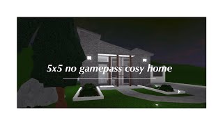 Roblox Welcome to Bloxburg  5x5 No Gamepass Cosy Home  18K [upl. by Helbon852]