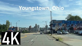 Downtown Youngstown Ohio 4K Street Tour  Driving Wick Avenue [upl. by Yragerg494]