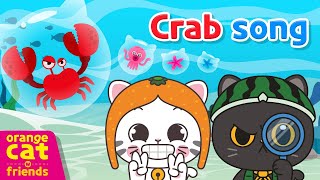 OrangeCatampFriends Crab SongㅣChildrens Song🦀ㅣdance song🌟 [upl. by Zacharia656]