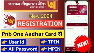 Pnb one Registration  Pnb one registration with aadhar card  how to register pnb one app  pnb one [upl. by Takeo]