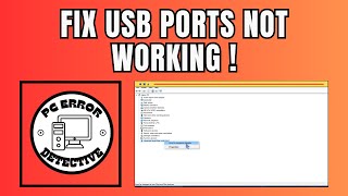 How to Fix USB Ports not Working on Windows 10 [upl. by Giuseppe92]