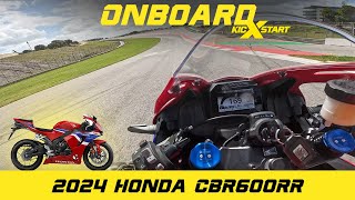 Onboard 2024 Honda CBR600RR  Portimão on wets [upl. by Beverie319]