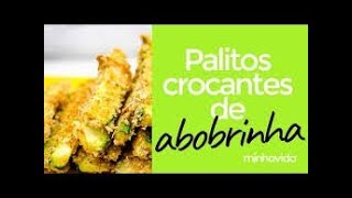 PALITO DE ABOBRINHA EMPANADA E ASSADO 😋 [upl. by Caritta22]