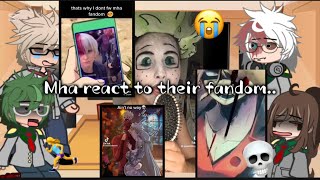 Mha react to their fandom 🏃‍♀️🥰 rushed bl00d warning ‼️ scary 😱 [upl. by Radmen]