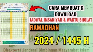 Cara membuat jadwal imsakiyah Ramadhan Download Jadwal Ramadhan [upl. by Desiri368]