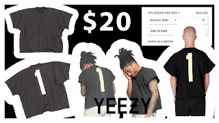 Yeezy  Black 1 Box TShirt  Size 1 SM  March 2024  Item Review [upl. by Neyuh]