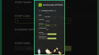 Farm Sim 25 Tips What is the Savegame options Start Loan [upl. by Louella436]