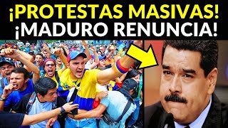 VENEZOLANOS TOMAN LAS CALLES CON PROTESTAS MASIVAS ¡MADURO RENUNCIARÍA [upl. by Sualk]