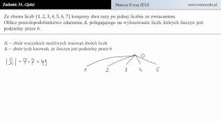 Zadanie 31  Matura z matematyki 8 maj 2012 [upl. by Rois]