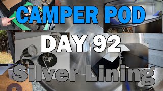 Day 92 Silver Lining  Casing amp Facing Foamlite Cabinets  Building a Teardrop Camper [upl. by Suired787]